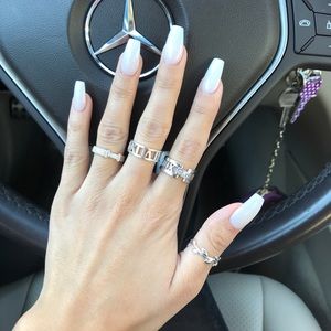 Tiffany Co Atlas Diamond Ring 8k White 
